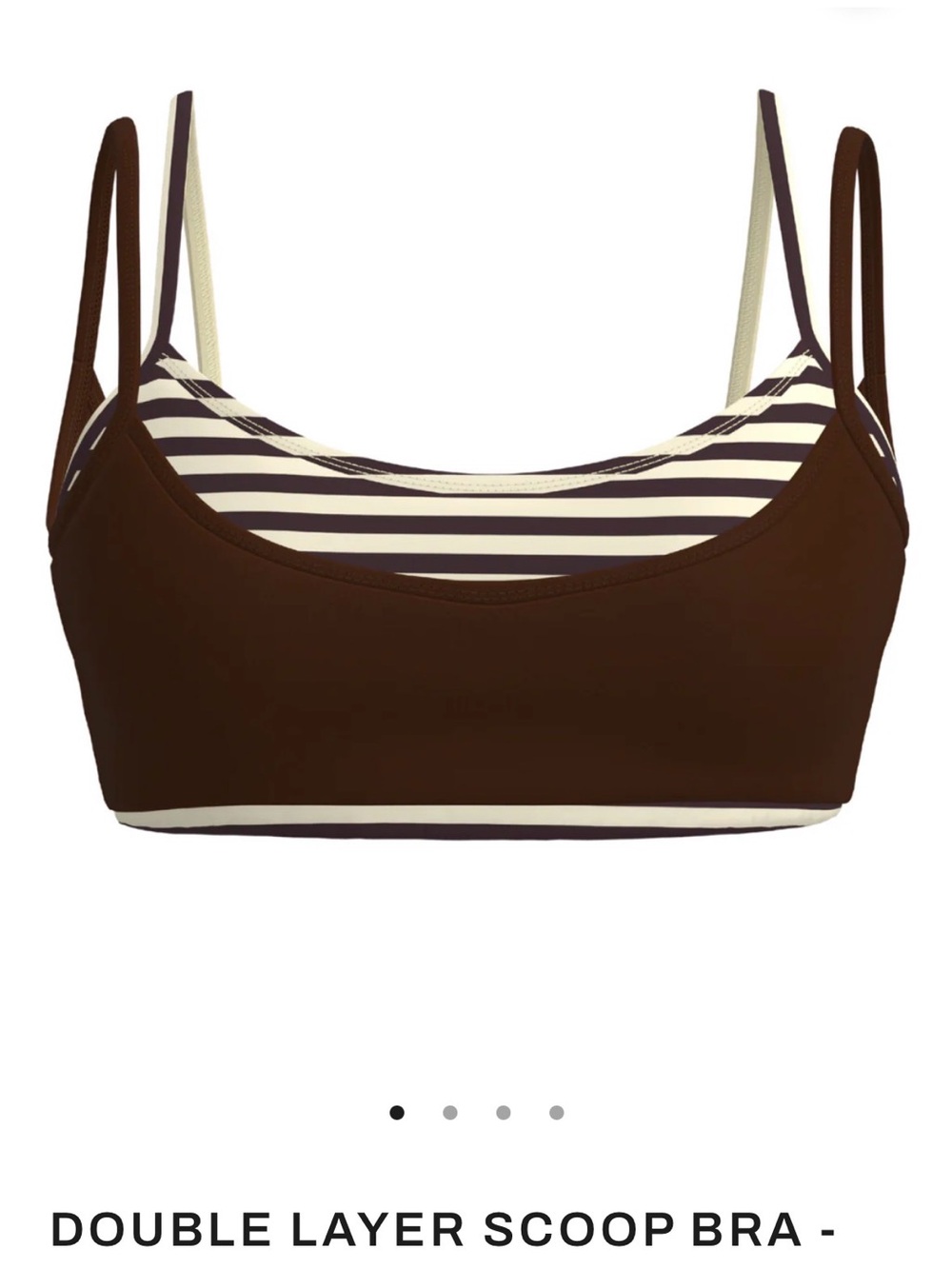 NWT Liaison the label double layer scoop bra